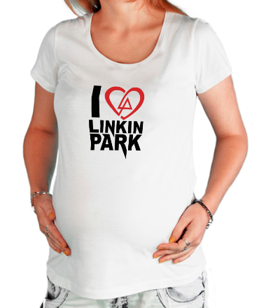 Футболка для беременных I love linkin park
