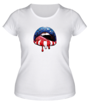 Женская футболка Губы фото