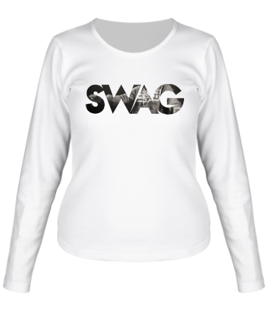 Женская футболка длинный рукав SWAG