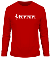 Мужская футболка длинный рукав Ferrari фото