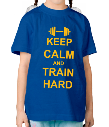 Детская футболка Keep calm and train hard