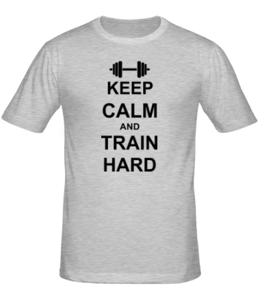 Мужская футболка Keep calm and train hard
