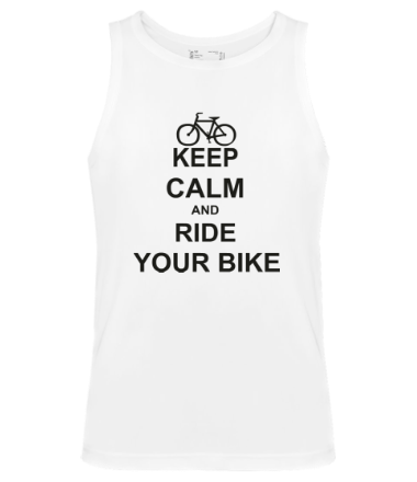 Мужская майка Keep calm and ride your bike
