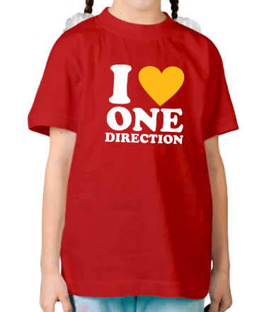 Детская футболка I love one direction