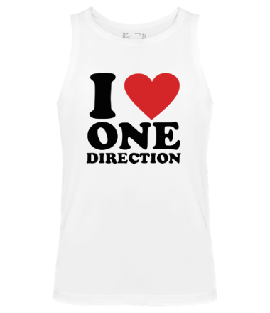 Мужская майка I love one direction