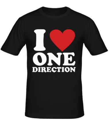 Мужская футболка I love one direction