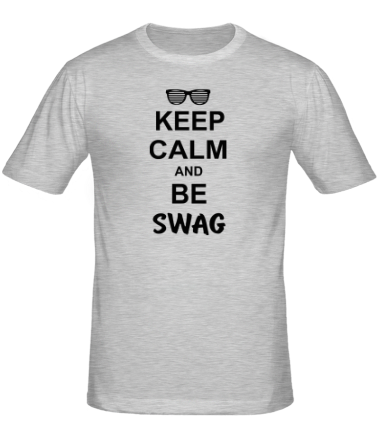 Мужская футболка Keep calm and be swag