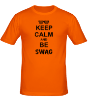Мужская футболка Keep calm and be swag фото