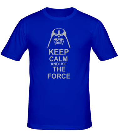 Мужская футболка Keep calm and use the force