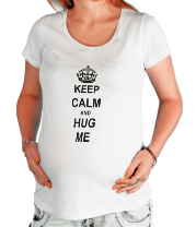 Футболка для беременных Keep calm and hug me фото