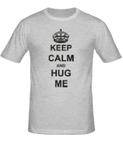 Мужская футболка Keep calm and hug me фото