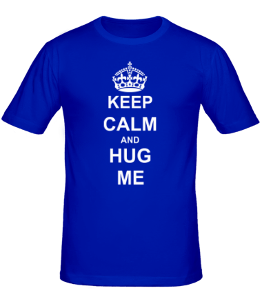 Мужская футболка Keep calm and hug me