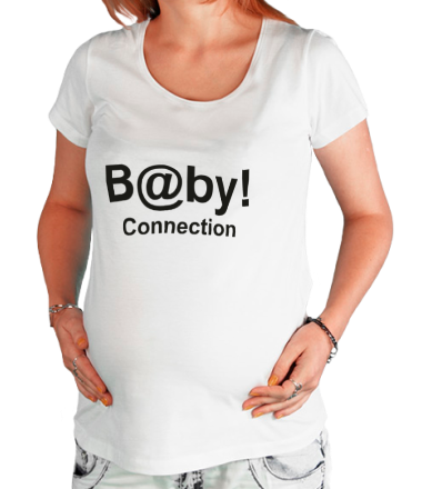 Футболка для беременных Baby connection