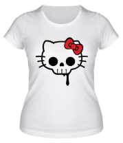 Женская футболка Китти череп фото
