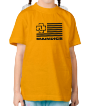 Детская футболка Флаг Rammstein фото