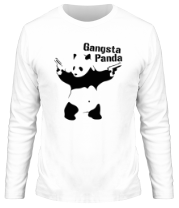 Мужская футболка длинный рукав Gangsta Panda фото