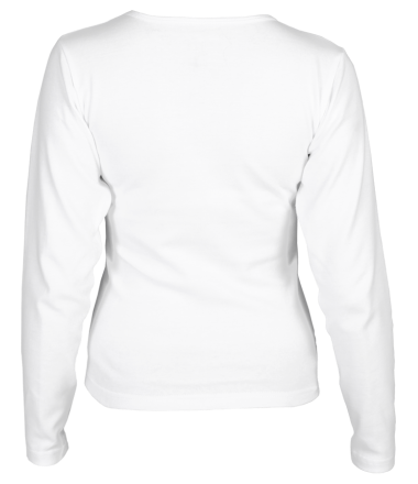 Женская футболка длинный рукав Голое женское тело