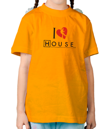 Детская футболка I Love House