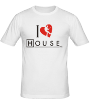 Мужская футболка I Love House фото
