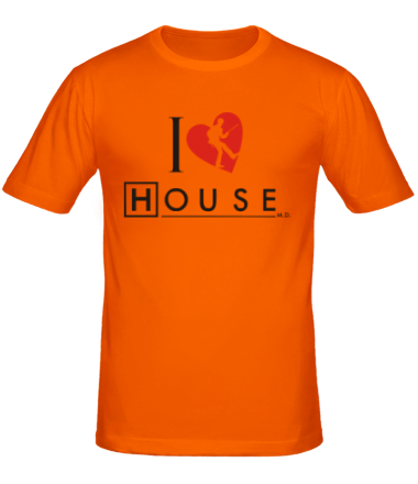 Мужская футболка I Love House