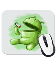 Коврик для мыши Android Eats battery фото