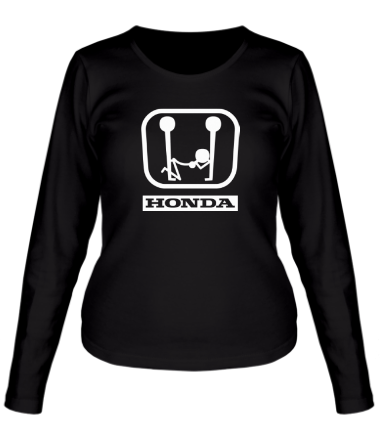Женская футболка длинный рукав Honda (эро)