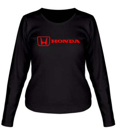 Женская футболка длинный рукав Honda