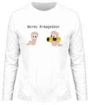 Мужская футболка длинный рукав Worms armageddon фото