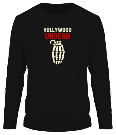 Мужская футболка длинный рукав hollywood undead glow
