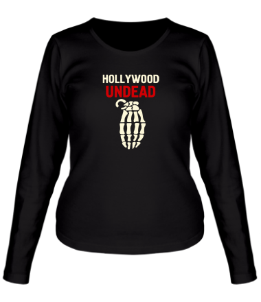 Женская футболка длинный рукав hollywood undead glow