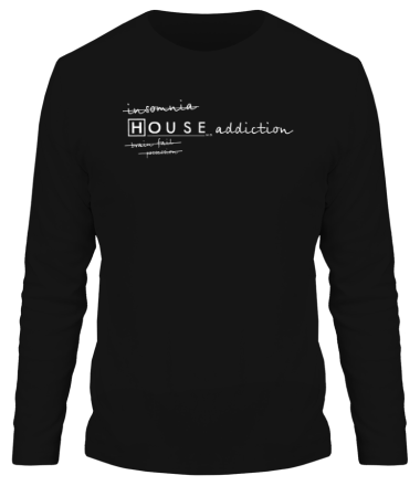 Мужская футболка длинный рукав House Addiction