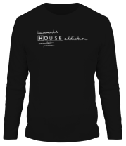 Мужская футболка длинный рукав House Addiction фото