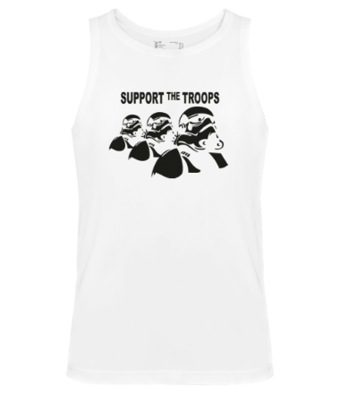 Мужская майка support the troops