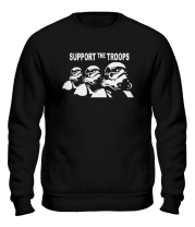 Толстовка без капюшона support the troops фото