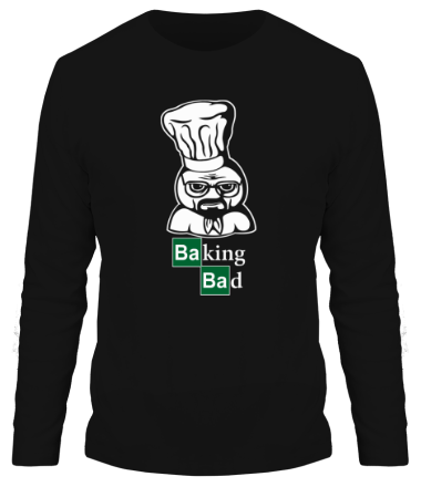 Мужская футболка длинный рукав Baking bad (плохая выпечка) 
