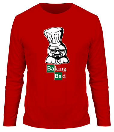 Мужская футболка длинный рукав Baking bad (плохая выпечка) 