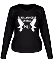 Женская футболка длинный рукав hollywood undead фото