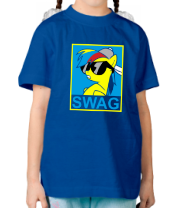 Детская футболка Rainbow Dash Swag фото