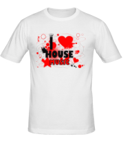 Мужская футболка House music  фото