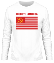 Мужская футболка длинный рукав Goodbye America фото