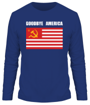 Мужская футболка длинный рукав Goodbye America фото