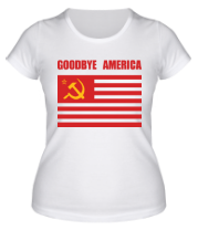 Женская футболка Goodbye America фото