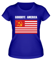 Женская футболка Goodbye America фото