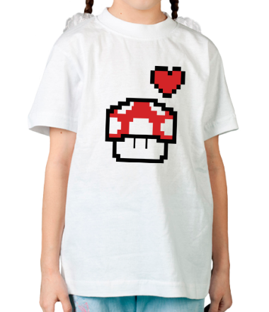Детская футболка Влюбленный грибок из игры 