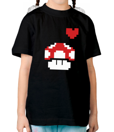 Детская футболка Влюбленный грибок из игры 