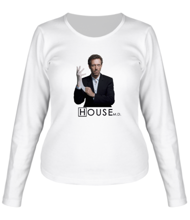 Женская футболка длинный рукав House Перчатка
