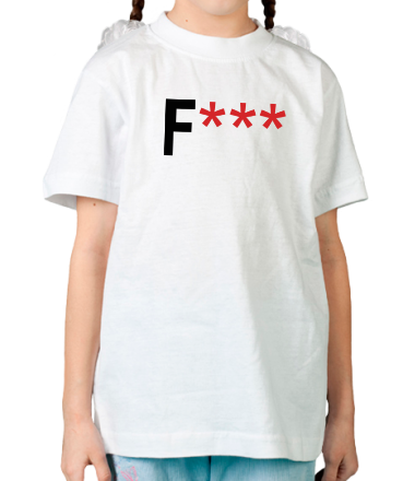 Детская футболка Fuck Снежинками