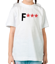 Детская футболка Fuck Снежинками фото