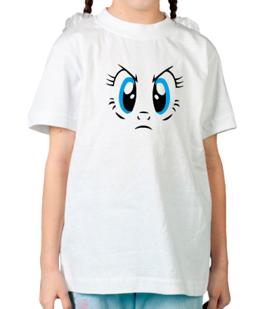 Детская футболка недовольный смайлик - глаза