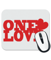 Коврик для мыши one love фото